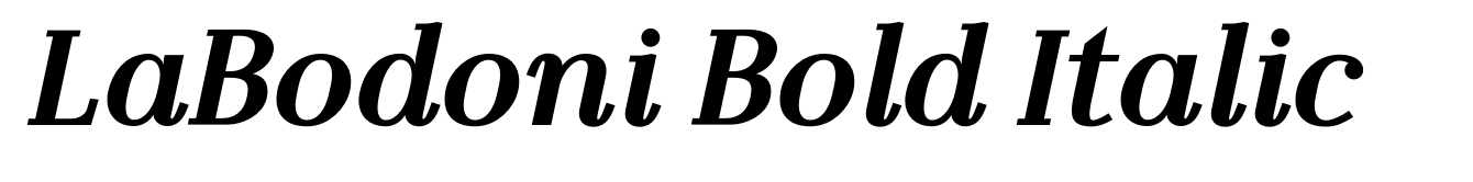 LaBodoni Bold Italic